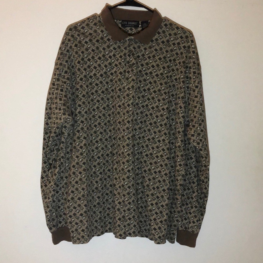 Large Long sleeve polo shirt